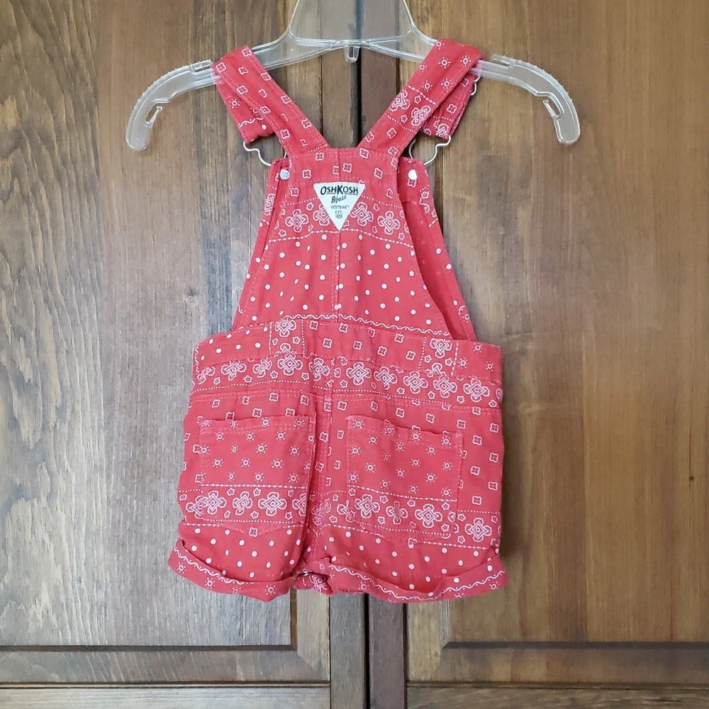 OshKosh B'gosh Shortalls Sz 18M